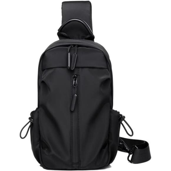 Sling Bag Crossbody Backpack for Travel Black013